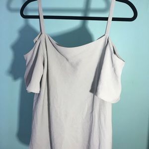 Ann Taylor light blue open shoulder blouse 💙